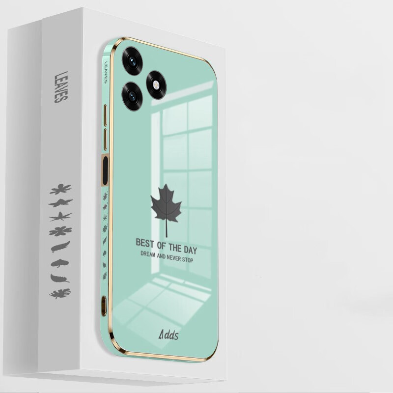 Ốp điện thoại Honor X5D Plus Shining Maple Leaf Design mạ mềm Ốp lưng Honor X5D Plus
