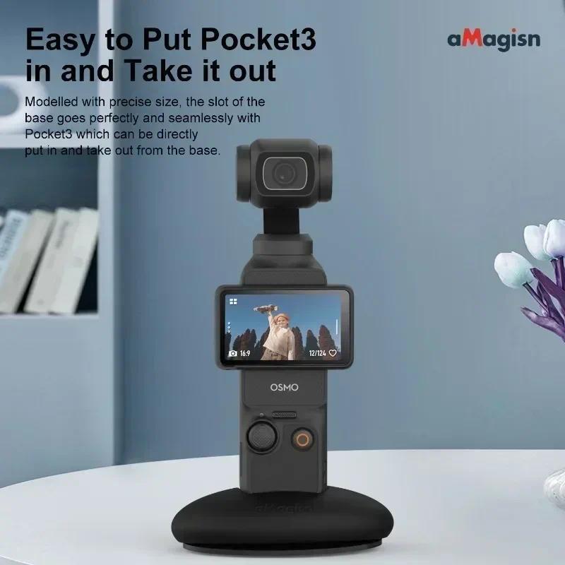 Dành Cho DJI Osmo Pocket 3 Đế Chống Trơn Trượt Xe Thể Thao Camera Phụ Kiện Cho DJI Osmo Pocket 3 Đế 