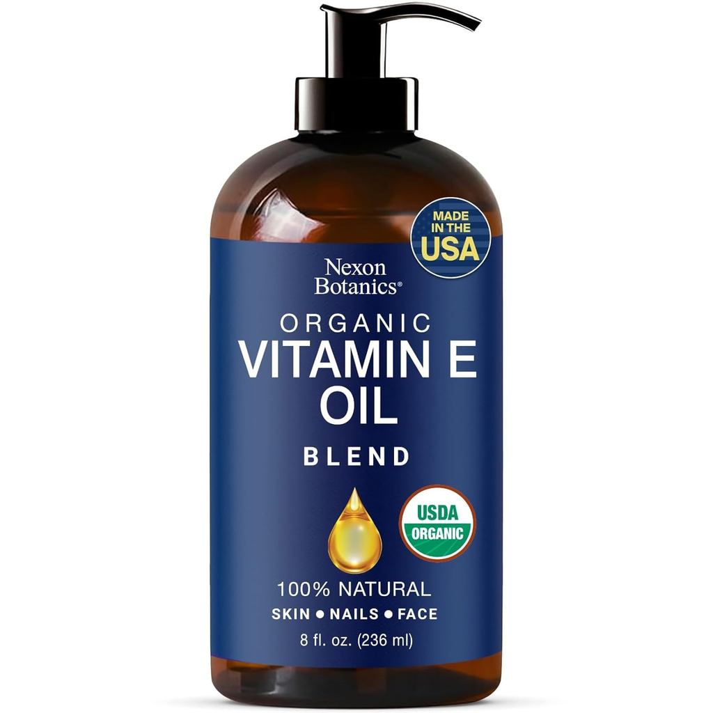 Hỗn hợp dầu Vitamin E hữu cơ 8 fl oz - Được làm từ tinh khiết, dầu tự nhiên cho da, sẹo & mặt - Acei