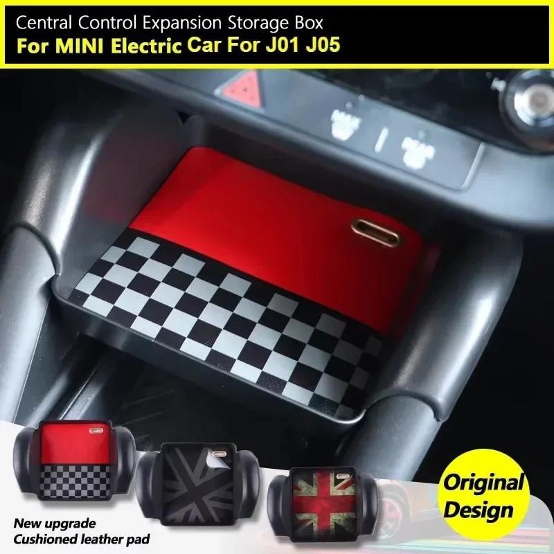 Da Ô Tô Điều Khiển Trung Tâm Hộp Bảo Quản Trang Trí Cho Xe Điện Mini Cho MINI Cooper J01 J05 2024 Ph