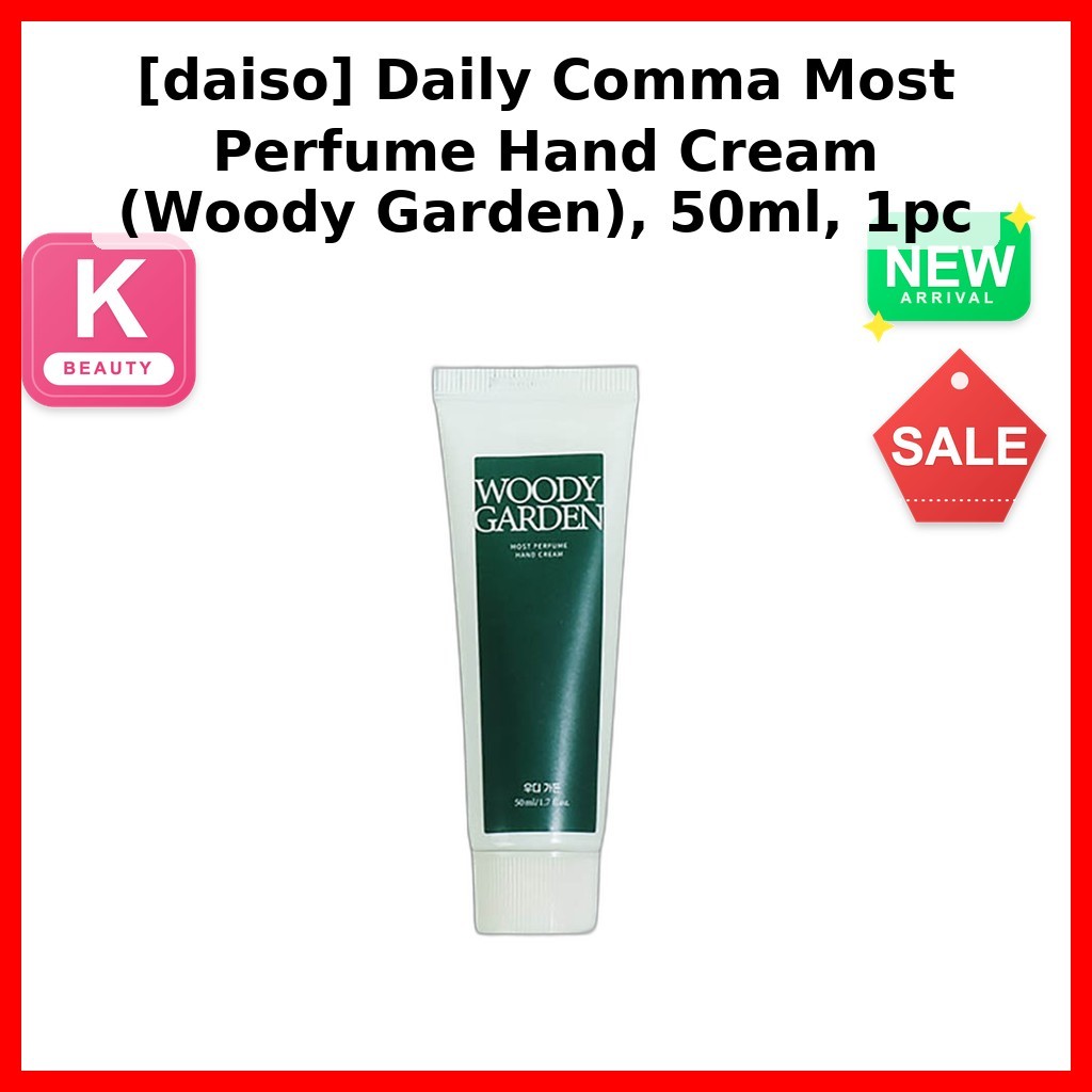 [daiso] Daily Comma Most Perfume Hand Cream (Woody Garden), 50ml, 1pc / Kem dưỡng tay Hàn Quốc của k