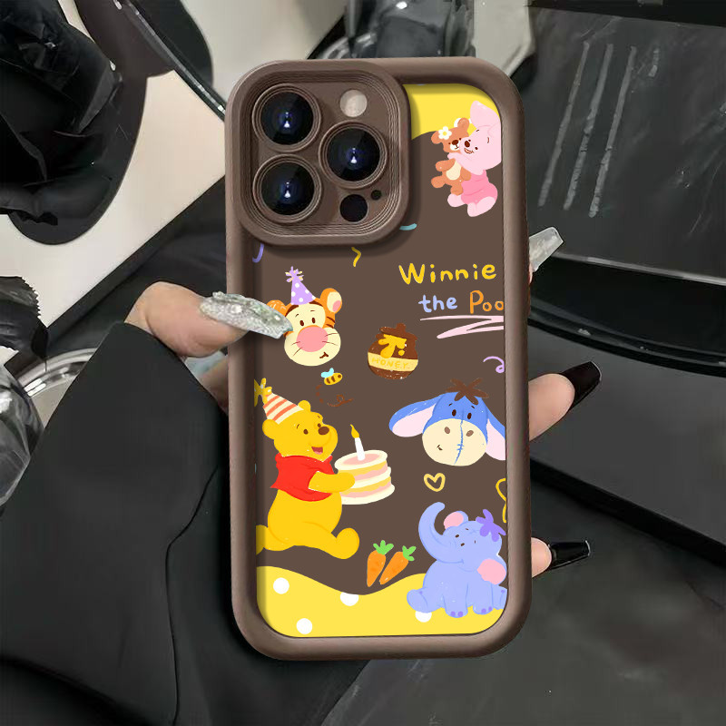 Vỏ mềm silicon Happy Winnie the Pooh, chống rơi toàn diện XIAOMI 11 lite 5G NE 15 PRO 14T PRO 11T PR