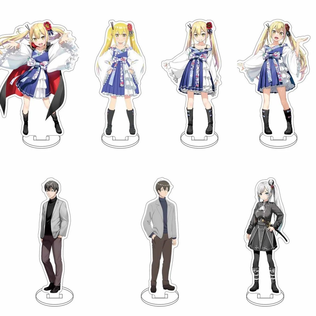 Standee Anime A Salad Bowl of Eccentrics Mô Hình Mica Trang Trí Bàn Học Henjin no Salad Bowl Cao 15c