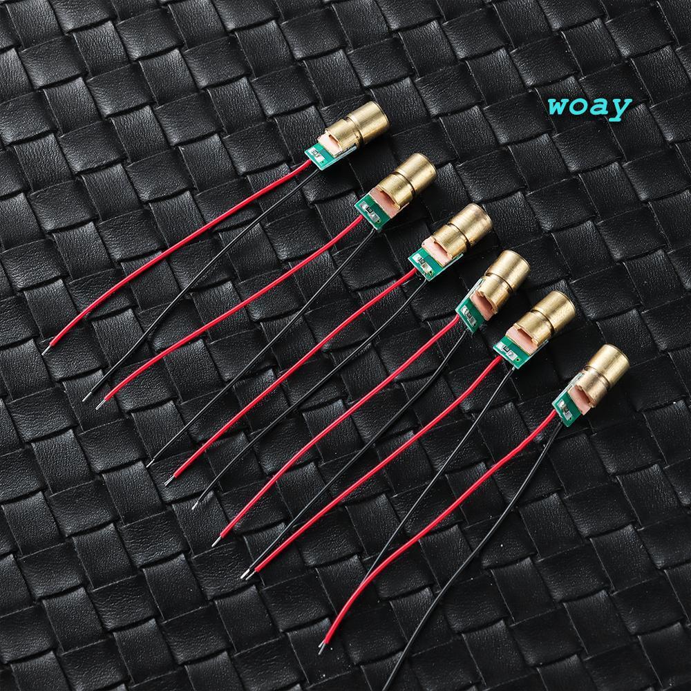 WOAY 1 / 3 / 5 / 10 PC Laser Có Thể Điều Chỉnh Mini 5 triệu watt Red Sight 650nm 6mm 3V
