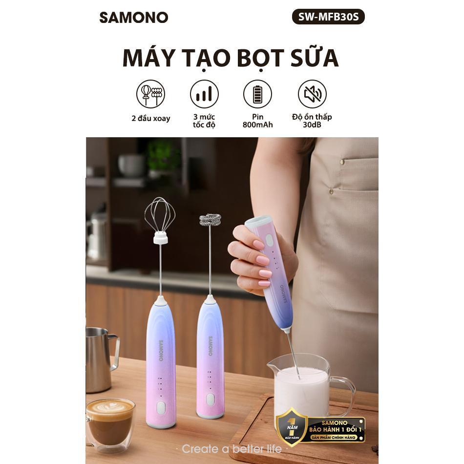 Máy tạo bọt sữa SAMONO SW-MFB30S colorful
