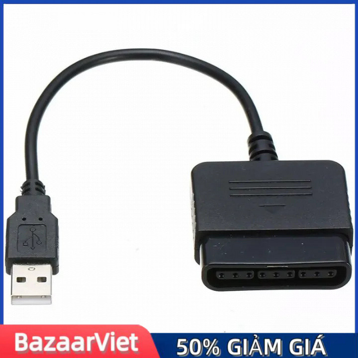Chuyển đổi tay cầm PS2 thành controller PC Kết nối qua USB،Cắm là dùng،Giữ nguyên toàn bộ chức năng 