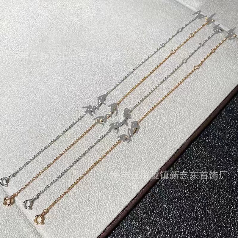 Exquisitely Crafted Mini Smiley Face Bracelet Plated18K Golden Smile smile Smooth surface diamond-en