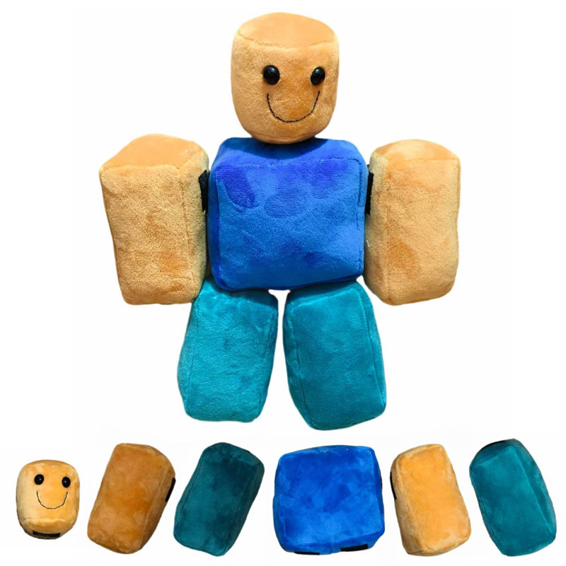 Đồ chơi nhồi bông Roblox Noob mới với thiết kế có thể tháo rời Velcro - Búp bê nhồi bông giáo dục