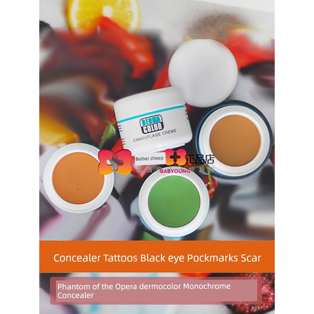 che khuyết điển triệt sắc Phantom of the Opera Concealer kryolan Tattoo Dark Circles Red Blood Silk 