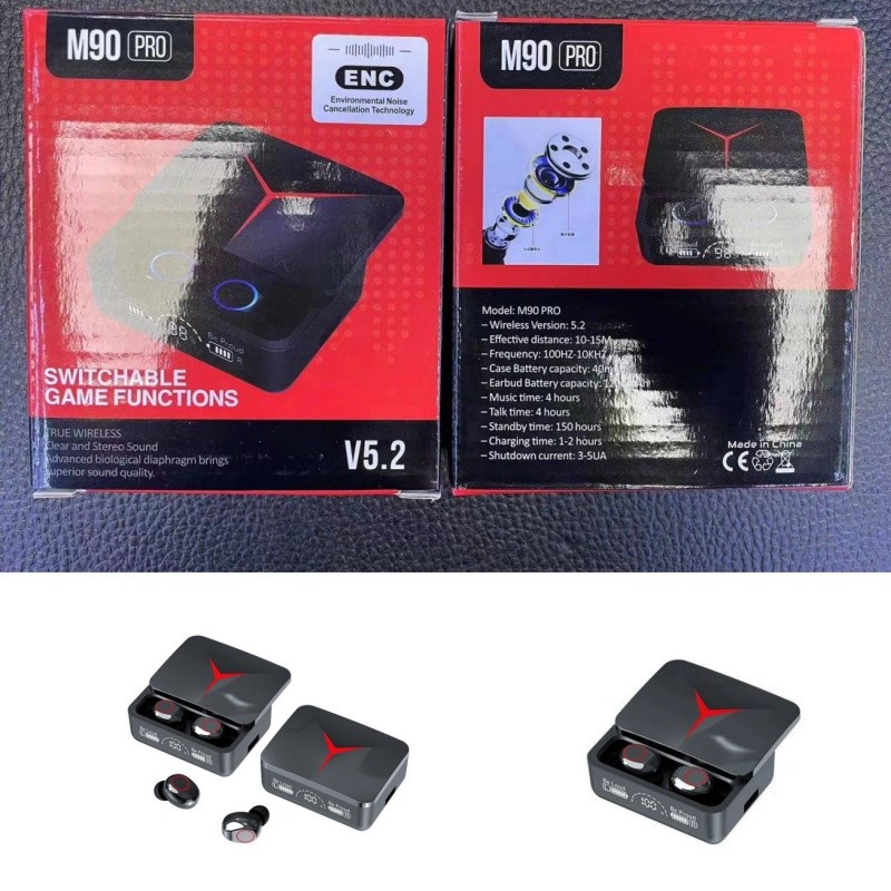 Tai nghe chơi game âm thanh nổi Bluetooth TWS M90 PRO Zero Delay Chất lượng tốt