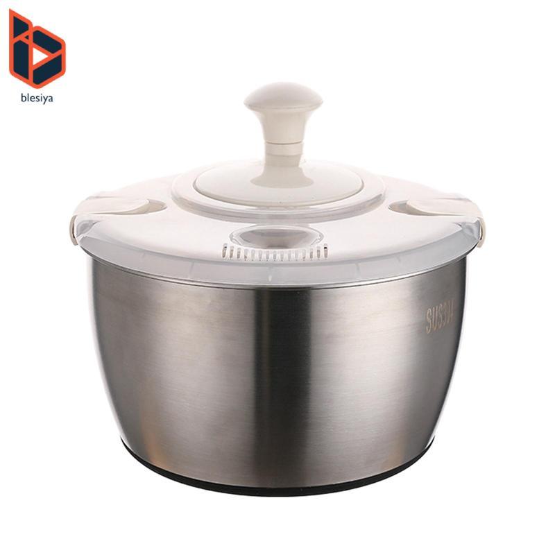 Blesiya Salad Spinner, Máy Giặt Salad, Máy Sấy Salad 5L Salad Spinner Và Giỏ Giặt Rau, Máy Xả Nước T