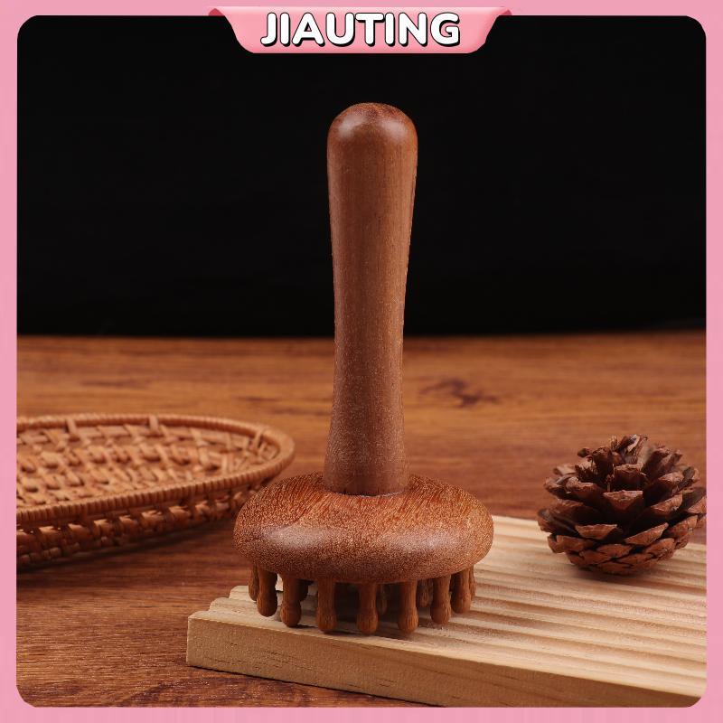 Jiauting Di Động Gỗ Đàn Hương Gua Sha Dụng Cụ Massage Đầu Cổ Chân Cơ Thể Kinh Tuyến Massage Lymphati