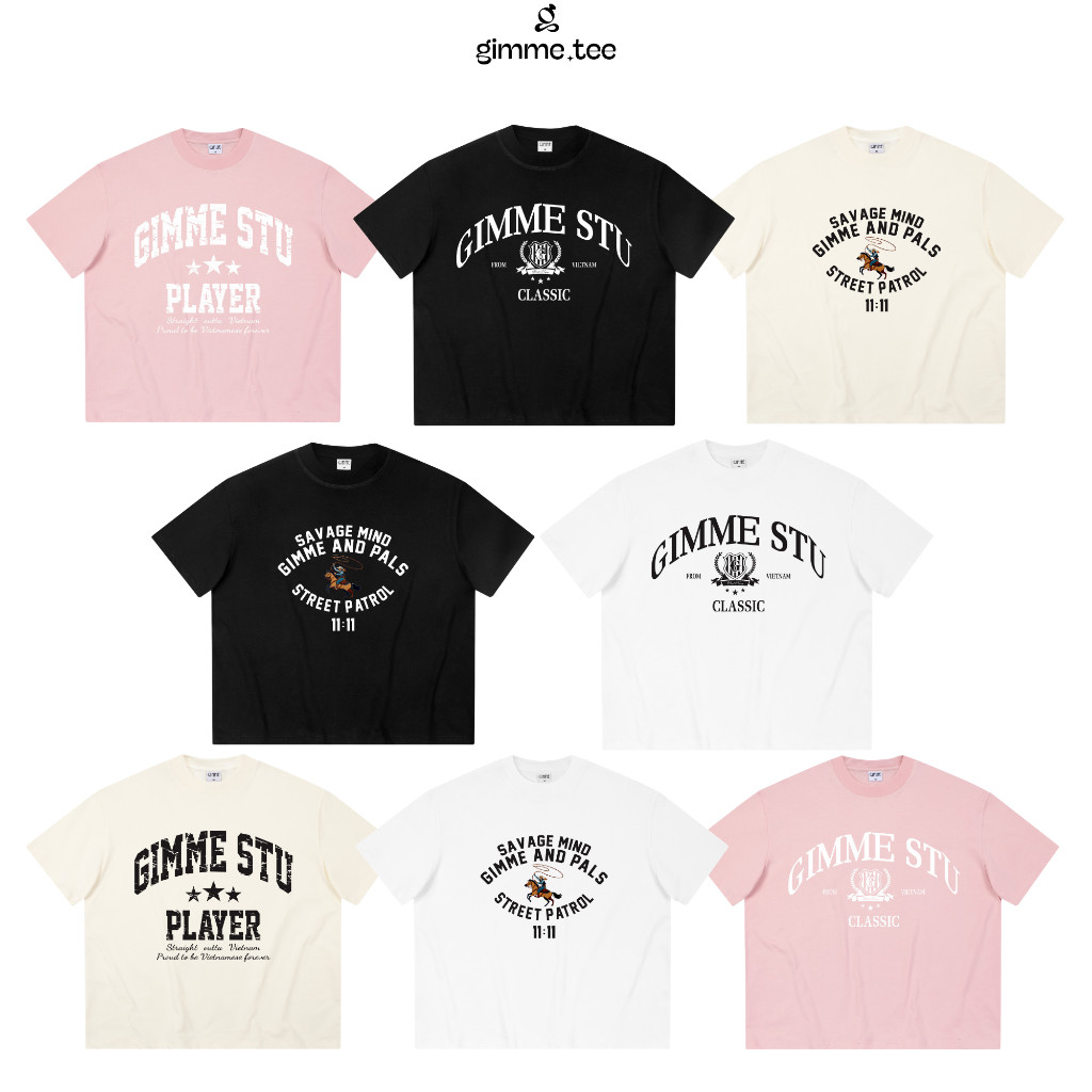 [MỚI] Áo Thun Boxy Ver.2 Gimme - BST BASIC  - Premium Cotton 250gsm - Premium Cotton 250gsm Cotton 2