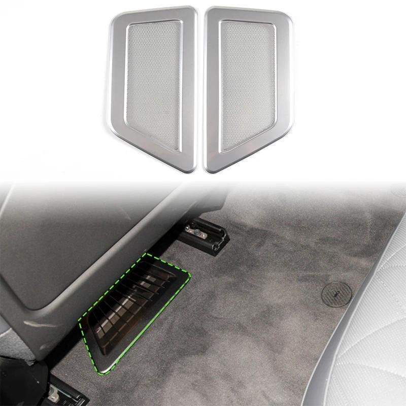 Dành Cho Xe BMW ix IX 2022-2024 Thép Không Gỉ Ghế Sau Cửa Thoát Khí Mặt nạ Dưới Ghế Lỗ Thông Hơi Bảo