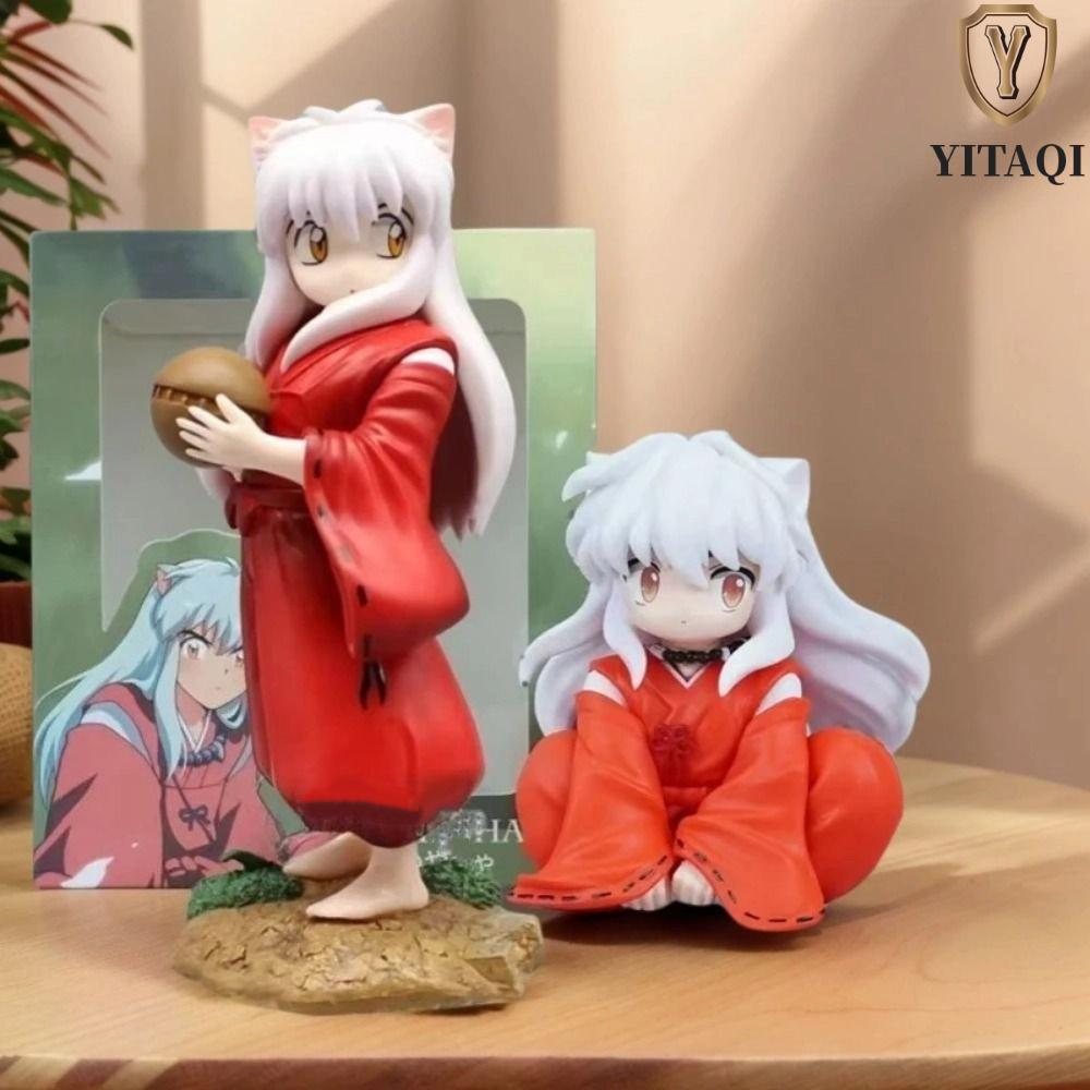 YITAQI Anime Inuyasha PVC Hình, Phiên Bản Q Tượng Bé Trai Tuổi Thơ Inuyasha Hình, Anime Ngoại Vi Bộ 