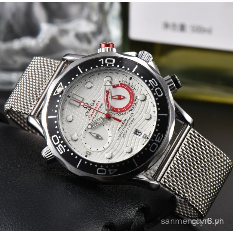 Đồng hồ nam Omega Seahorse Series Quartz Movement Đồng hồ Chronograph đa chức năng 11MK