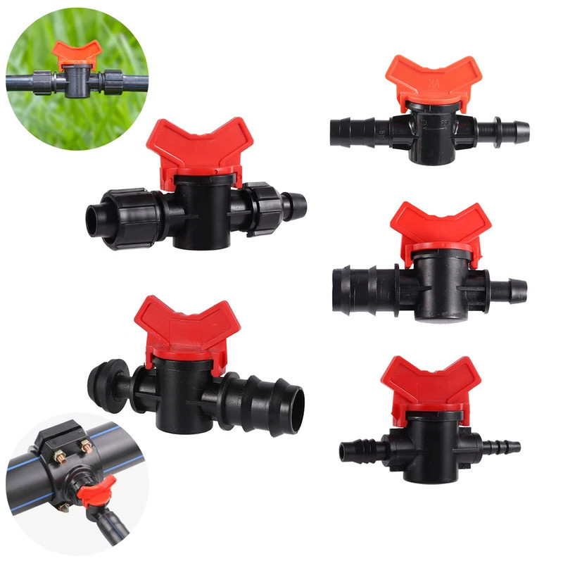 Van bi Mini 12 / 13 / 16 / 20mm Ống PE Bypass Van công tắc 4 / 7mm đến 8 / 11mm Sân thép gai Tưới ốn