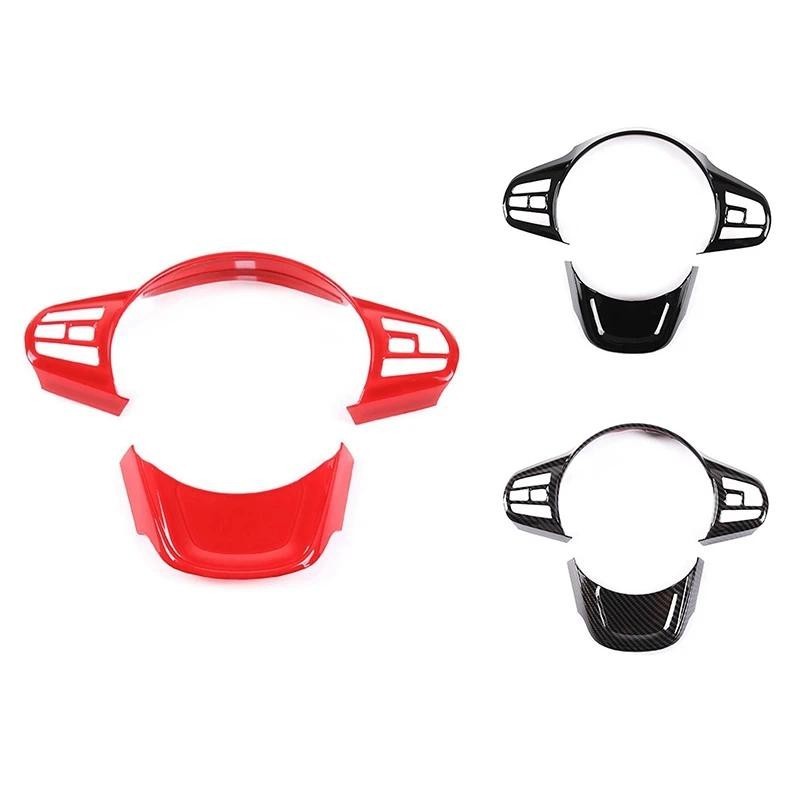 Ô Tô Vô Lăng Viền Bao Khung Dán Cho Xe Toyota GR Supra MK5 A90 A91 2019-2022 Phụ Kiện Thay Thế