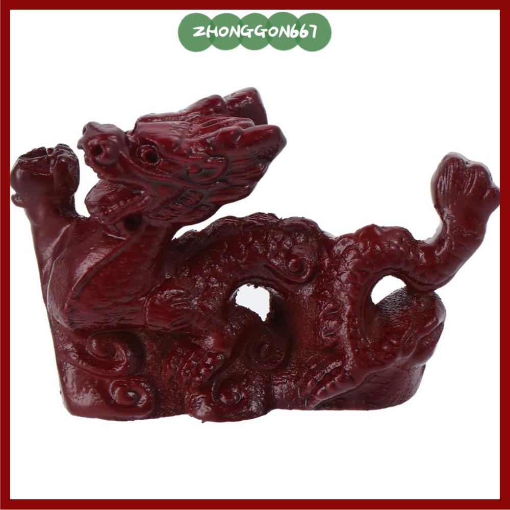 Tượng rồng ZHONGGON67, Tượng rồng phong thủy Trung Quốc 4 inch, Đồ trang trí để bàn rồng Trung Quốc 