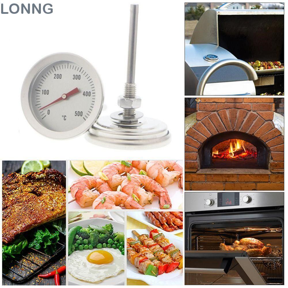 Nhiệt kế BBQ LONNG Dụng cụ nhà bếp 0-500°C Đồng hồ đo nhiệt độ