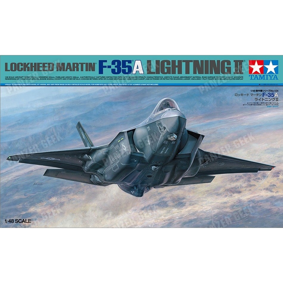 MÔ HÌNH TAMIYA - 61124 - MÔ HÌNH MÁY BAY QUÂN SỰ 1/48 LOCKHEED MARTIN F-35A LIGHTNING II