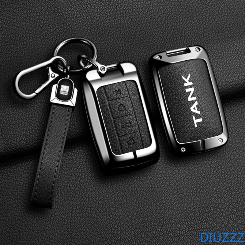 Ốp Chìa Khóa Xe Ô Tô Full Cover Cho TANK 300 500 Tank300 Tank500 Great Wall GWM WEY Remote Key Prote