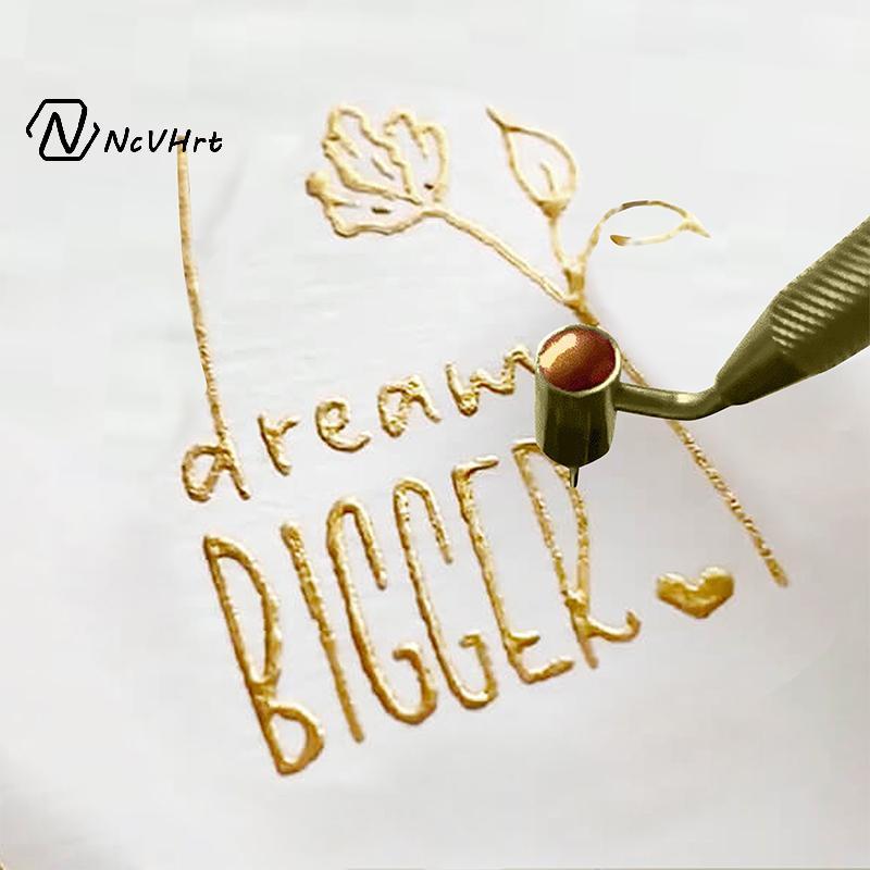 NcVHrt Slanting Fine-line Paint Pen Fluid Writer Pen Writer Paint Applicator Pen Mới