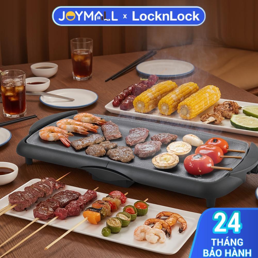 Bếp Nướng Điện LocknLock Electric Grill Pan EJG262BLK 2000W, Hàng Chính Hãng, Có Tay Cầm - JoyMall