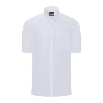 Áo sơ mi tay ngắn vạt tròn SAN SCIARO vải Cotton form REGULAR SS00000052