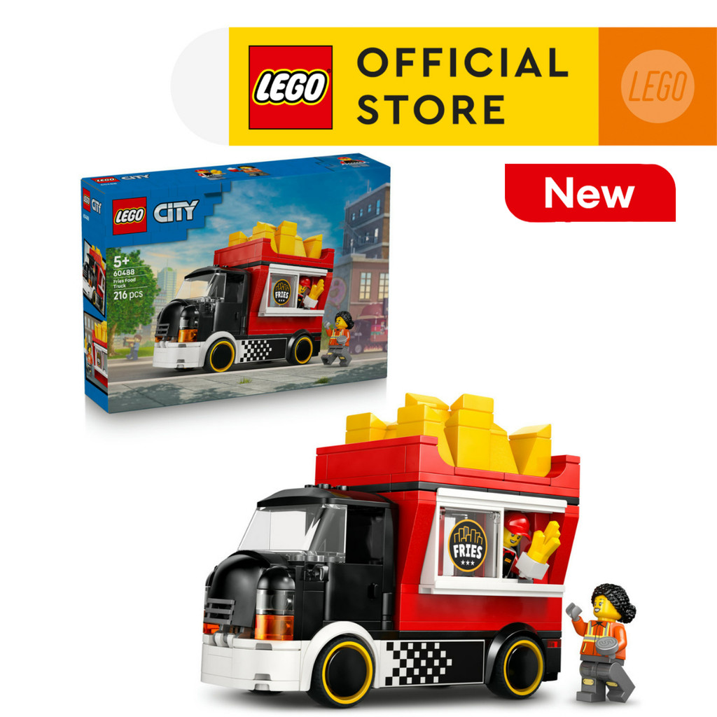 LEGO CITY 60488 Đồ Chơi Lắp Ráp Xe Bán Khoai Tây Chiên (216 chi tiết)