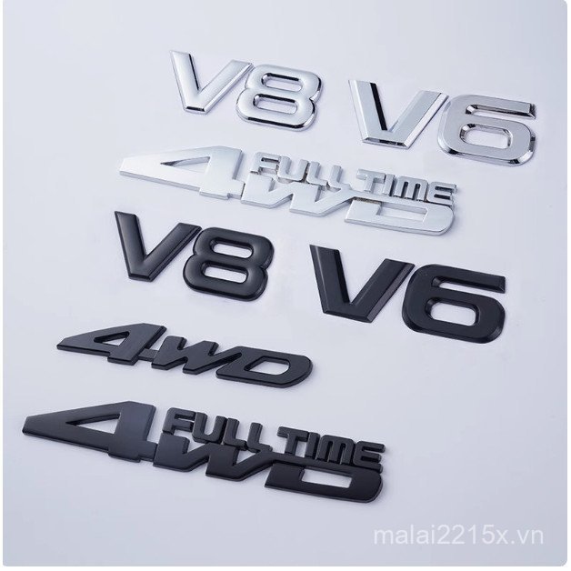 Xe Sửa Đổi 4WD Miếng Dán Xe Hơi Toàn Thời Gian Ổ Bốn Bánh Dịch Chuyển Lớn AWD Off-Road V6 Bên Tiêu C
