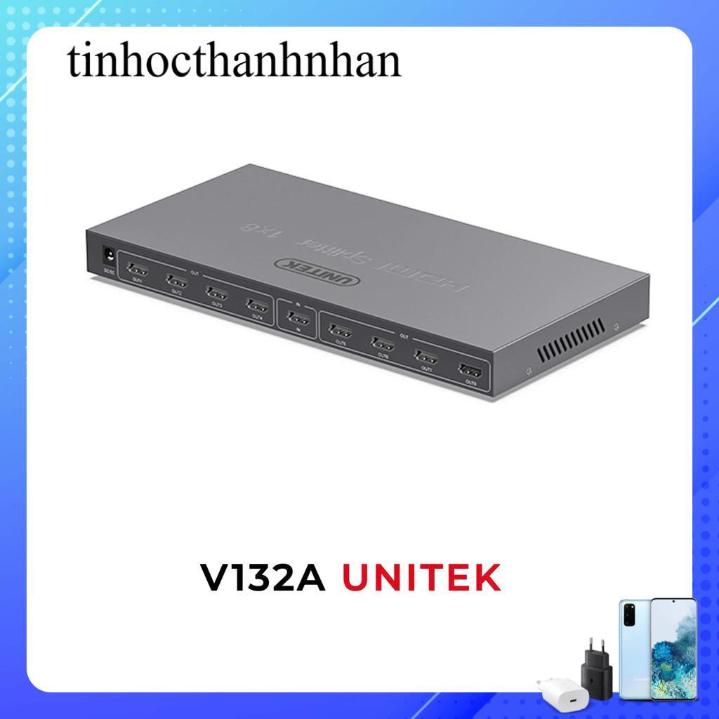 Unitek Bộ chia HDMI 1 sang 8 HDMI Unitek V132A 4K@30Hz màu xám titan vỏ hợp kim