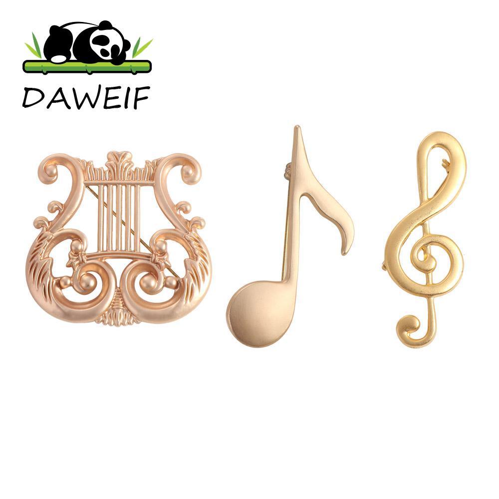 Daweil Eighth Note Pin - Trâm Balo Phong Cách Nhạc Cụ Vintage Hợp Kim