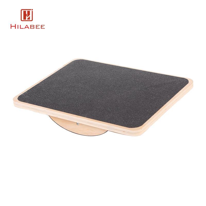 Bảng cân bằng gỗ HILABEE Không xoay 360 để rèn luyện ổn định, Bài tập toàn thân, Vật lý