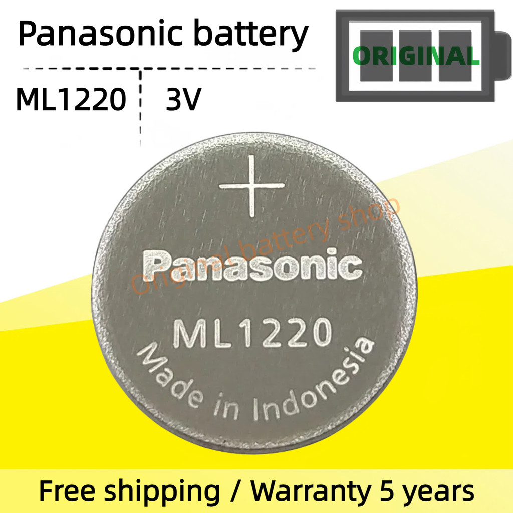 Pin pin pin sạc tiền xu Panasonic ML1220 chính hãng 3V thay vì FDK Wansheng ML1220