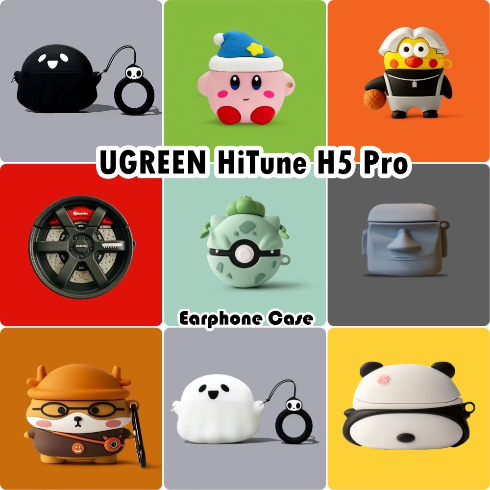 [Còn hàng] Dành cho Ốp lưng UGREEN HiTune H5 Pro Vỏ tai nghe silicon mềm sáng tạo hoạt hình