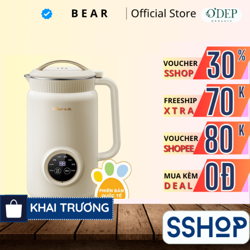 Máy làm sữa hạt 1L Bear DJJ-D06W5 - hàng chính hãng - SSHOP SSO