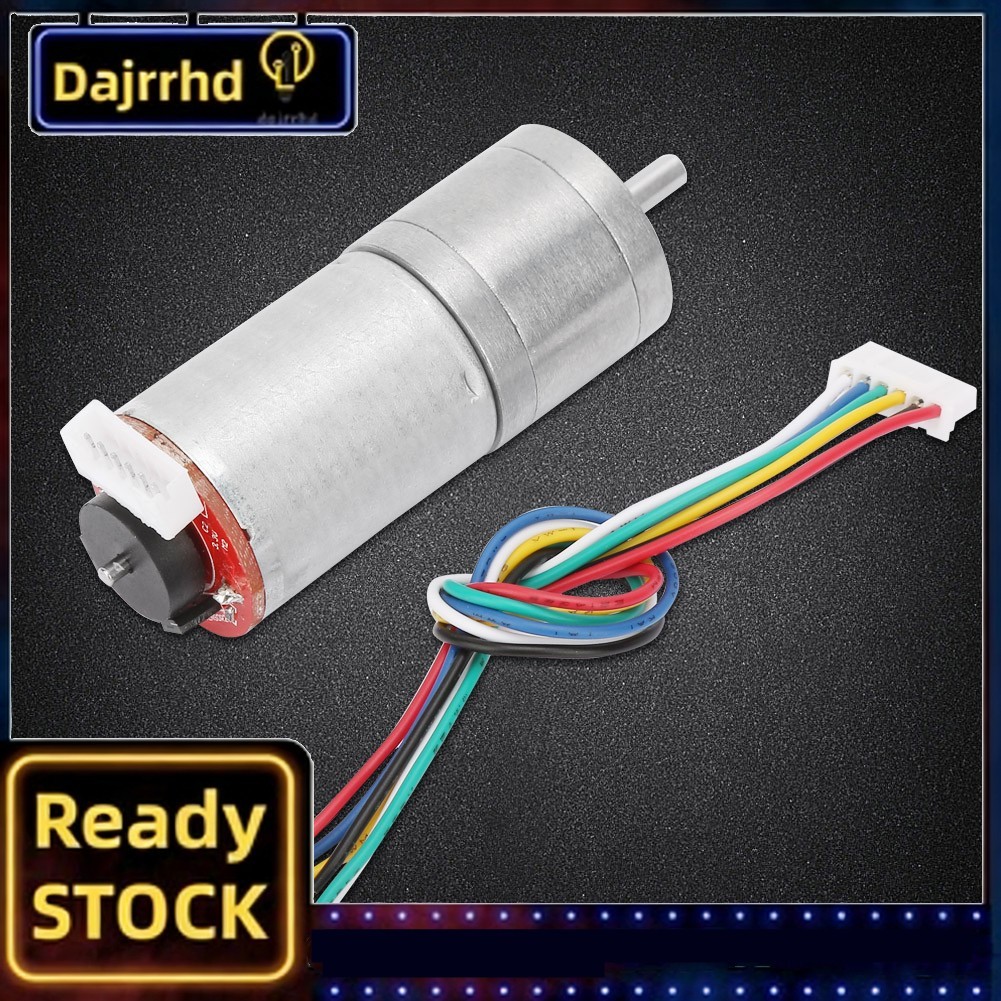 Dajrrhd DC 12V Encoder Gear Motor Speed Reduction For Robot RC Car DIY Engine Toy