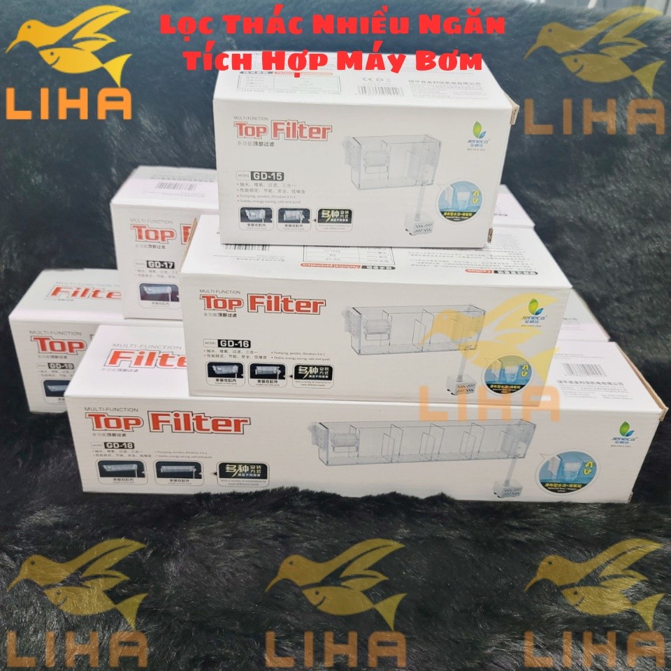 Lọc Thác Jeneca GD15 GD16 GD17 GD18 GD19 – Lọc Treo Thành Hồ Cá Nhiều Ngăn