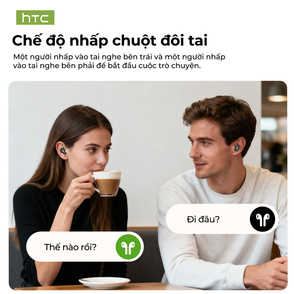 HTC NE79 TWS Tai Nghe Phiên Dịch  Bluetooth 6.0 Tai nghe không dây chống nước Tai nghe thể thao Micro LED 72H Thời gian nhạc | BigBuy360 - bigbuy360.vn
