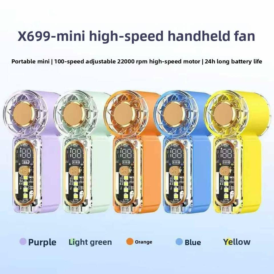 Quạt Mini X699 Sạc Gió Mạnh Công Suất Lớn Quạt Cầm Tay Tốc Độ Cao Làm Lạnh Có Thể Điều Chỉnh Turbo Quạt Cầm Tay Di Động
