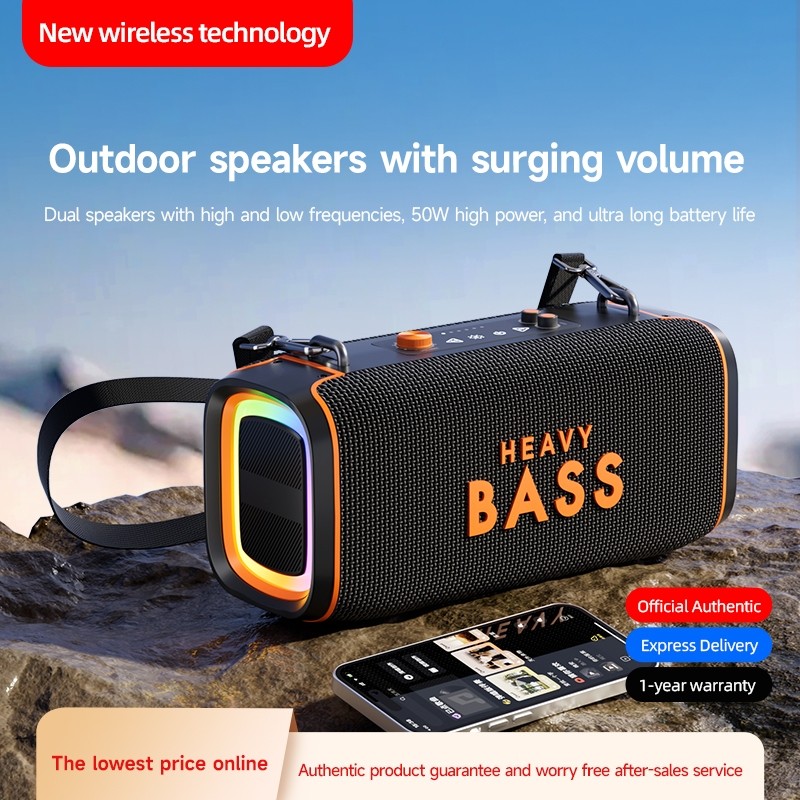 Loa bluetooth Heavy Bass 37 chính hãng, loa cầm tay di động âm bass mạnh