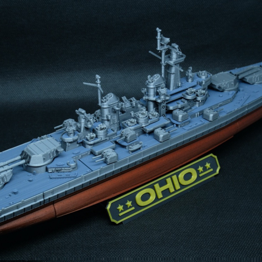 DZG Sở thích DJ1 [Mô hình lắp ráp] Tàu chiến thế giới BB-68 USS Ohio American BB-68 Ohio Thiết giáp 
