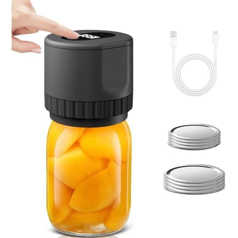 Mason jar Máy hút chân không, Bộ niêm phong chân không Mason Jar điện để bảo quản thực phẩm