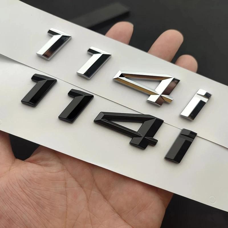 3D ABS Đen Xe Phía Sau Thân Xe Decal Huy Hiệu Miếng Dán 114i 116i 118i 120i 123i 125i 130i 118d 120d