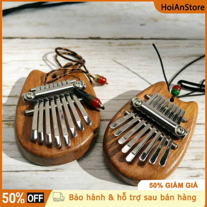 Đàn kalimba 8 phím bằng gỗ sapele chất lượng cao Số phím: 8،Thư giãn, giảm stress،Dễ học, dễ chơi