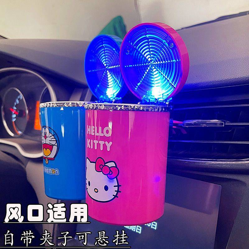 Automobile Ashtray Car Cartoon Cute Kitten with Lid Doraemon Lady Ashtray lGQe