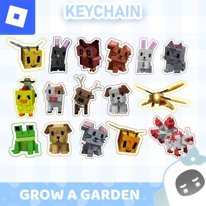Ganci / Gantungan Kunci Akrilik ROBLOX GROW A GARDEN - PET - BEE