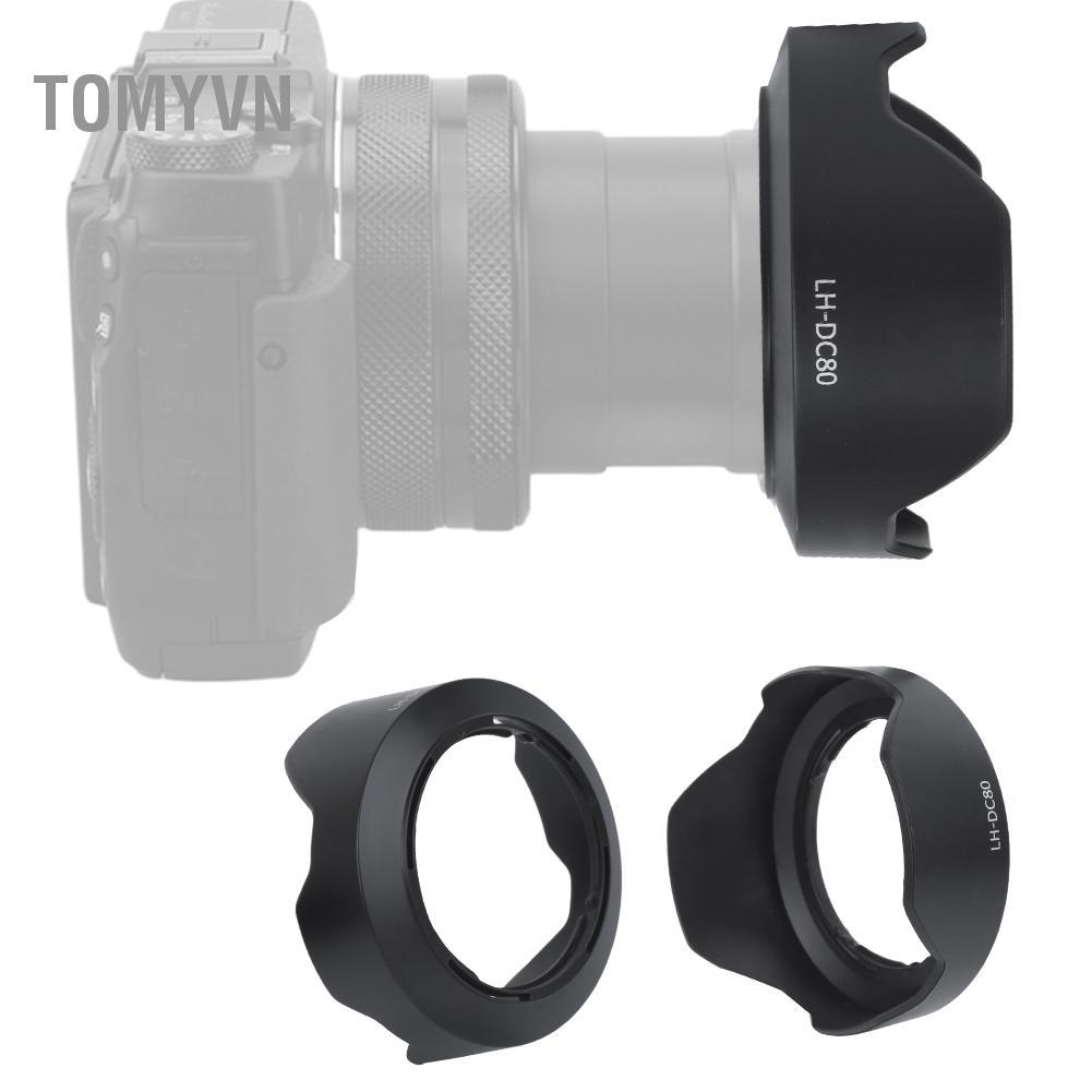 Tomyvn Ngàm ống kính máy ảnh Dễ dàng lắp đặt Hood Bảo vệ tốt cho PowerShot G1X Mark III