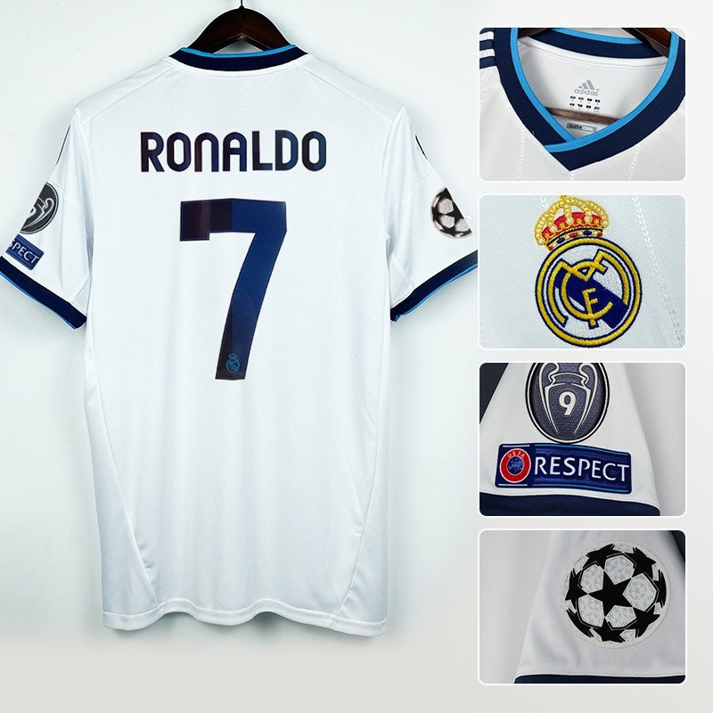 S-XXL Champions Real Madrid Soccer Jersey 12-13 Retro Ronaldo Champions League Kaká QFL0 * ---